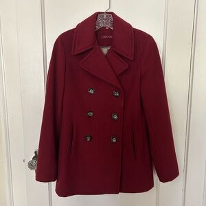 Calvin Klein Women's wool pea coat - Small